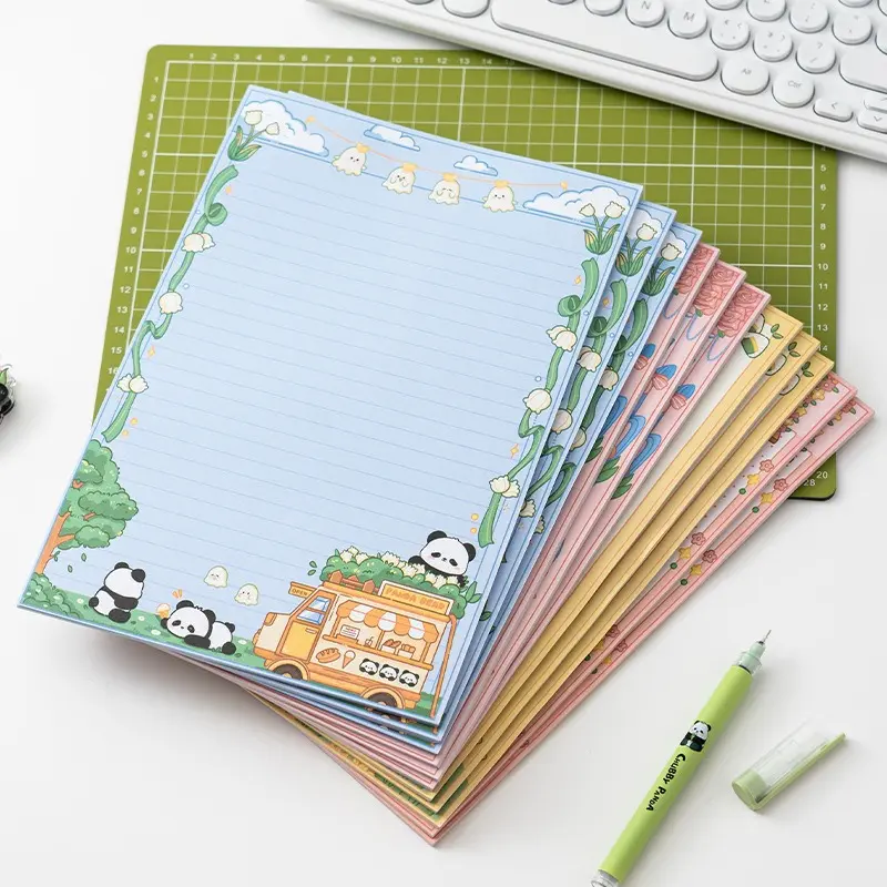 ins简约可撕便签本B5熊猫可爱卡通拍纸本高颜值学生记事留言便签