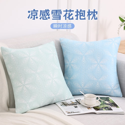 双面冰豆豆冰丝抱枕套不含芯大号