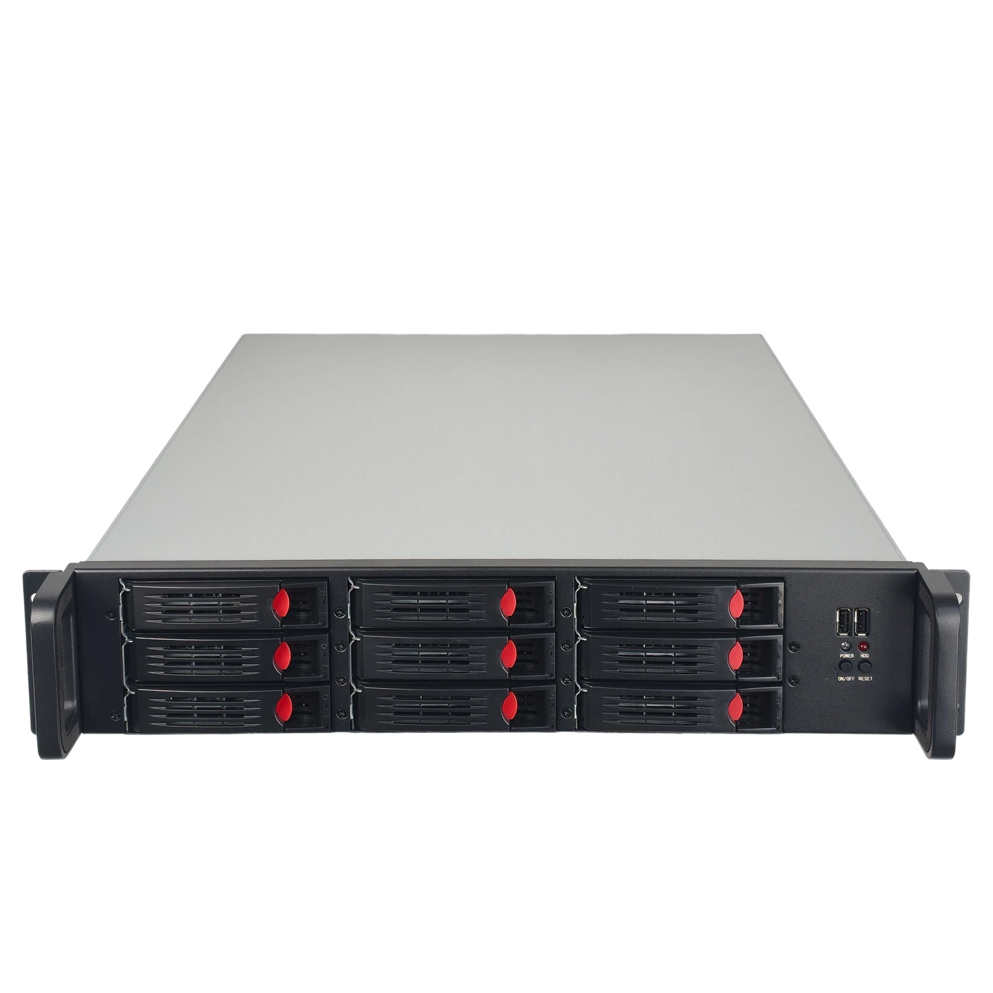 服务器机箱2u热插拔9硬盘位650MM深e-atx双路主板19寸机架式监控