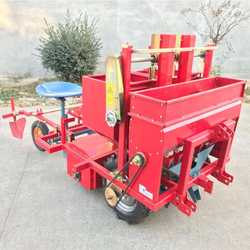 双垄双行土豆播种机 牵引式土豆机根茎类种子播种机 多功能种植机
