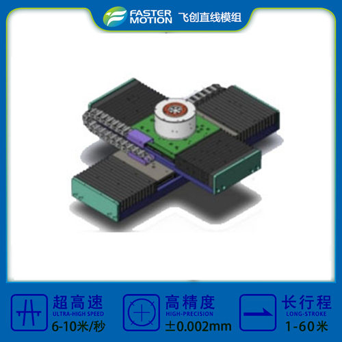 美国派克parker飞创 XY轴叠加模组超长行程直线电机模组电动