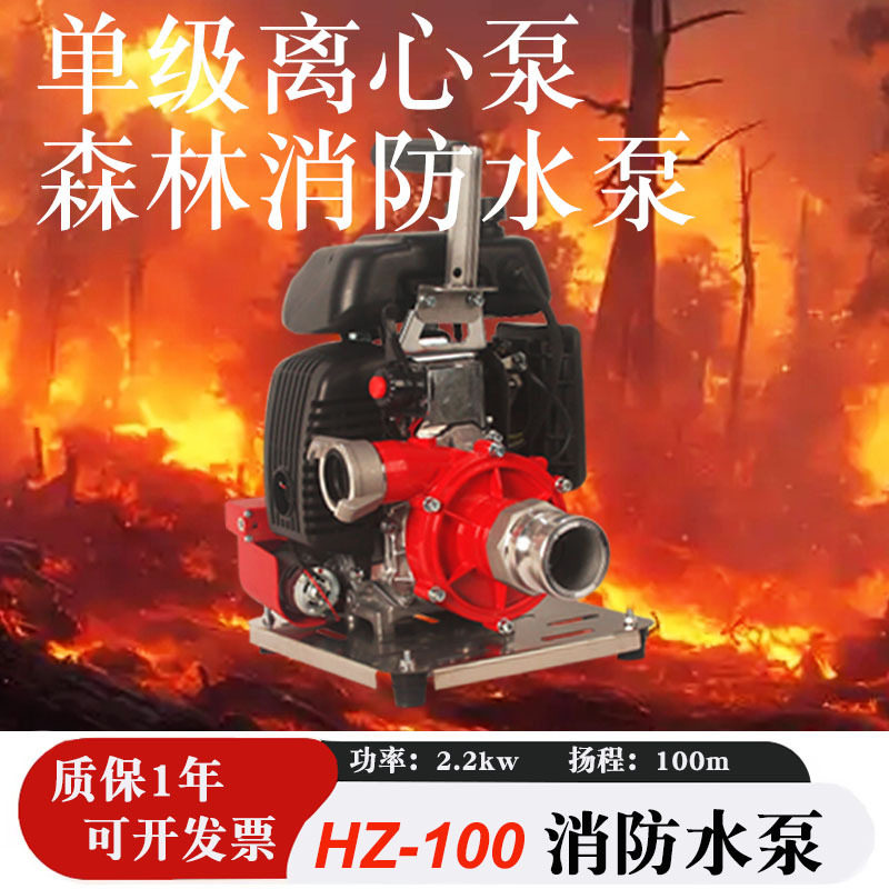 四冲程便携式森林消防高压泵多用途远程输送水泵草原灭火救水泵