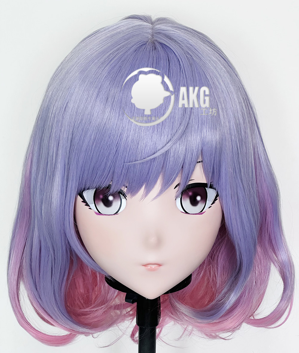 全头带锁cosplay二次元道具kig面具kigurumi头套 露娜