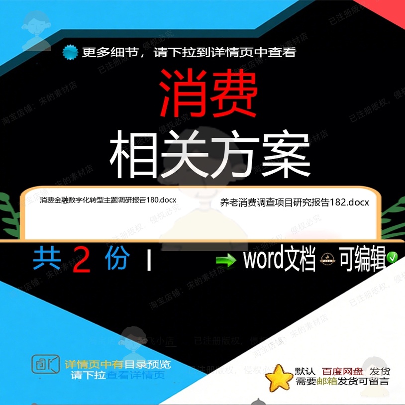 消费相关方案 方案word项目报告数字化数字化转型数字金融文