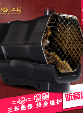 龙韵黑檀二胡民族乐器厂家直销初学入门演奏考级紫光檀胡琴3013