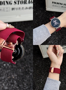 适用华为gt6手表表带gt5女生尼龙磁吸gt432pro男款冬新watch5fit4