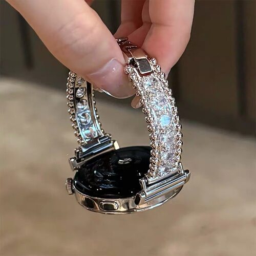 适用华为gt6手表表带金属镶钻手镯gt5432女款高级感watch5fit5pro