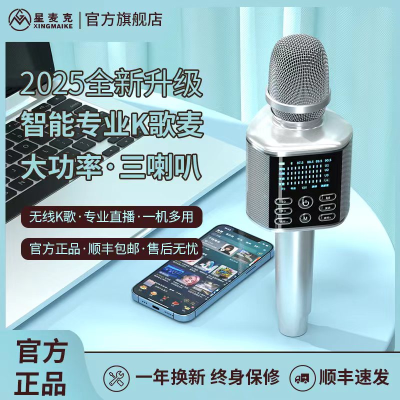 音响话筒一体麦克风聚会直播唱歌