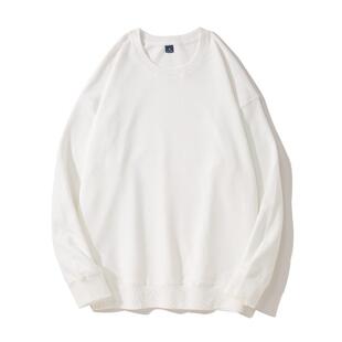 重磅纯棉卫衣定制印logo工作服秋冬班服团建餐饮圆领长袖工装定制