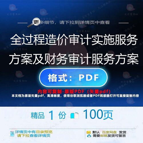 全过程造价审计实施服务方案及财务审计服务服务CT方案方案__PROT