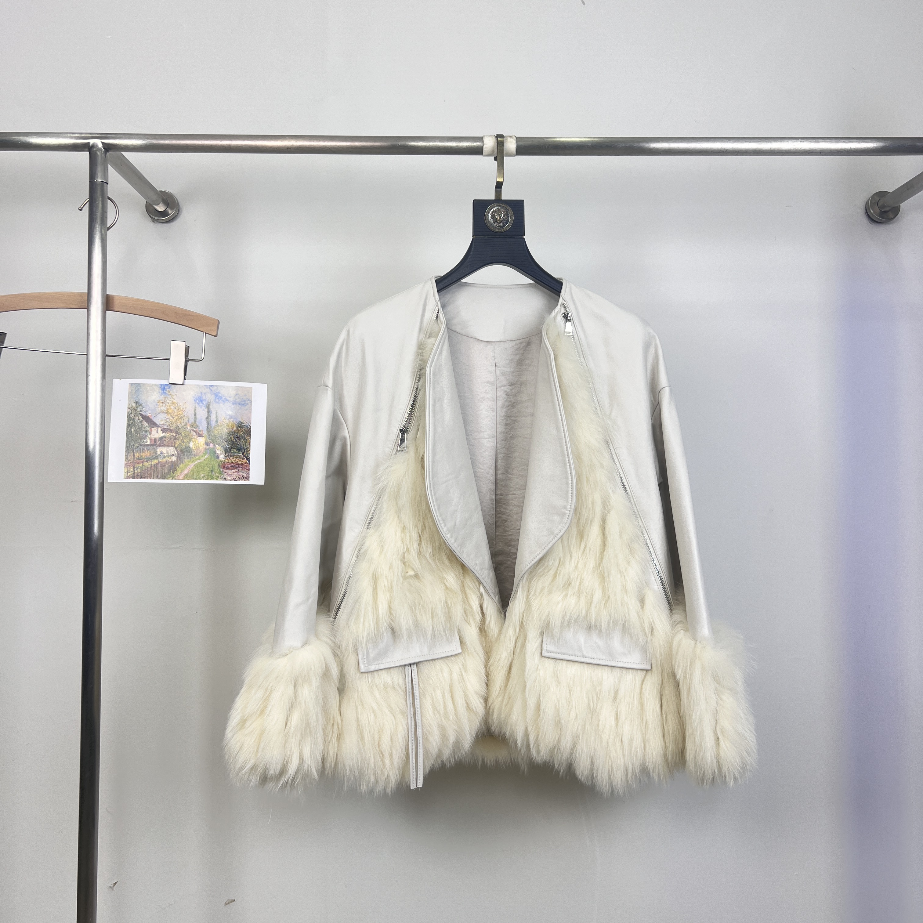 莓果款大衣翻领时尚年轻气质皮草(含100狐狸毛)FM123