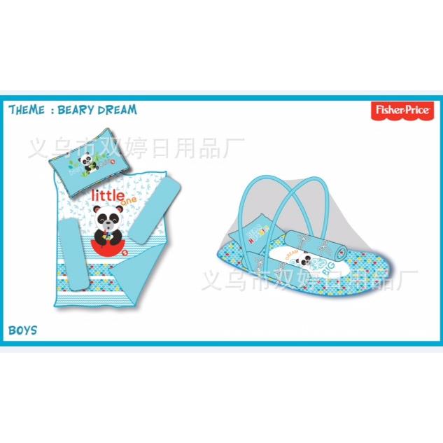 新品婴儿童宝宝折叠蚊帐带睡垫枕头蚊帐床8件套儿童蚊帐