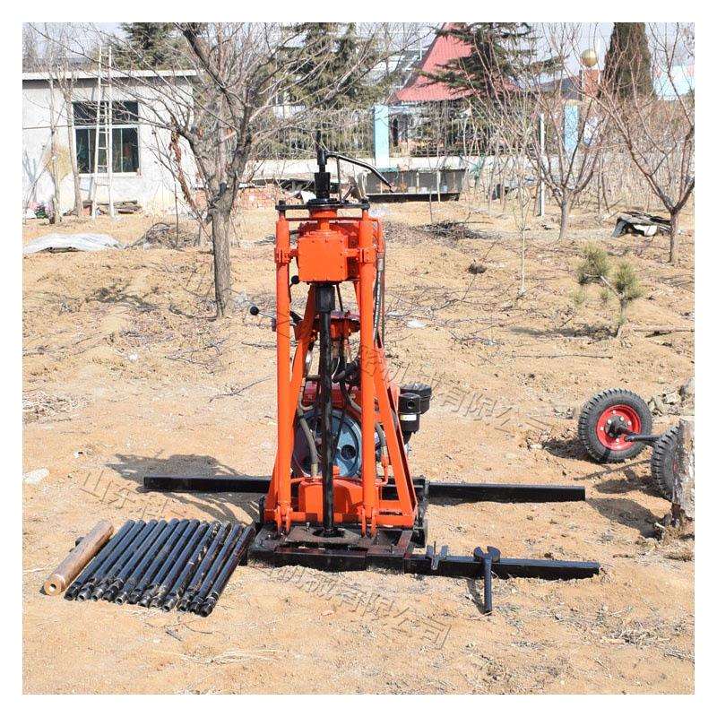 便捷式勘探钻机小型探水勘探水钻机农村家用打孔钻井设备