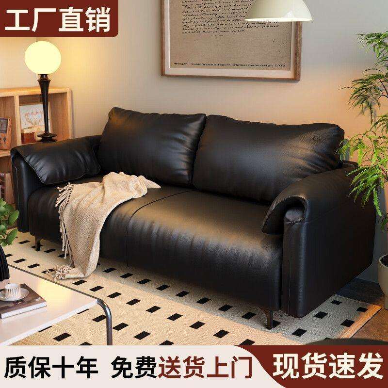 沙发客厅小户型出租房卧室双三人位大象耳朵直排懒人沙发布艺新款