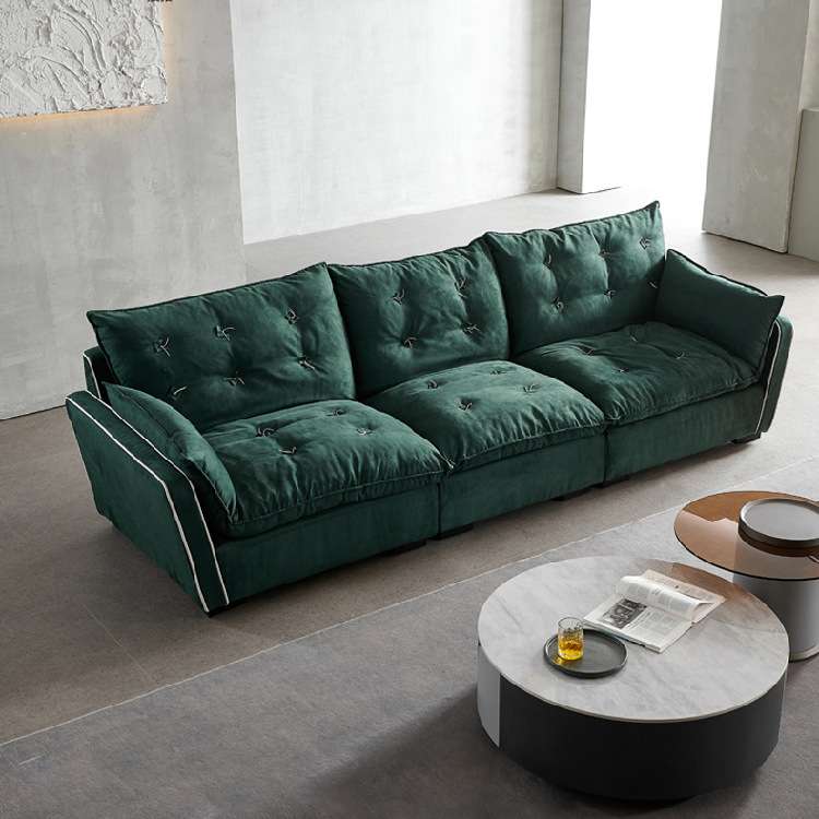 索伦托懒人沙发磨砂布羽绒超软客厅布艺沙发意大利单人旋转沙发