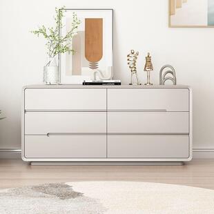 家用卧室床头柜斗柜边柜子靠墙客厅大容量收纳储物柜一体组合简约