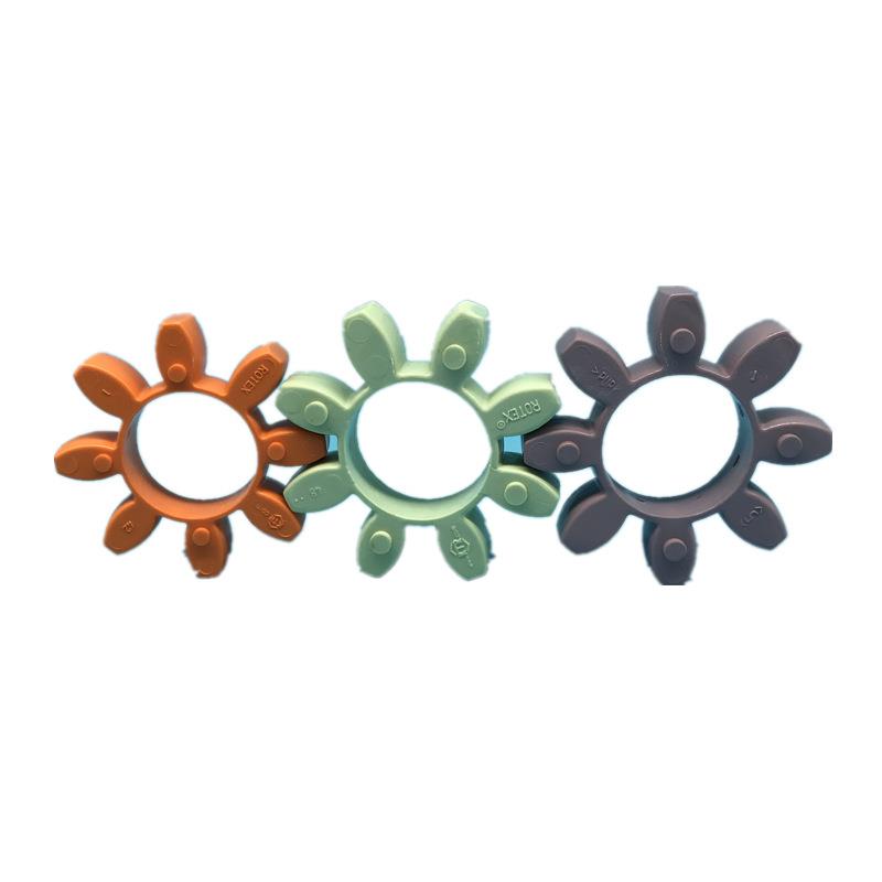 KTRROTEX98SHA92SHA64SHD橘黄色浅绿色紫色弹性体梅花垫圈胶