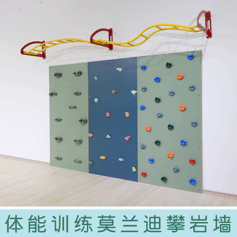 木制攀岩板室内攀爬墙儿童早教室内健身感统训练体能训练器材益智