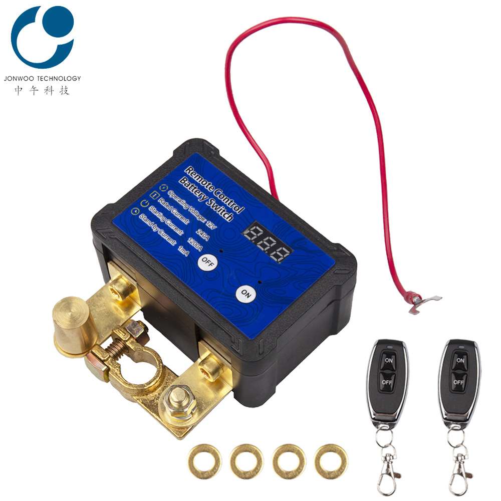 汽车电瓶断电器12V240A远程电池切断开关 手动遥控断电保护改装