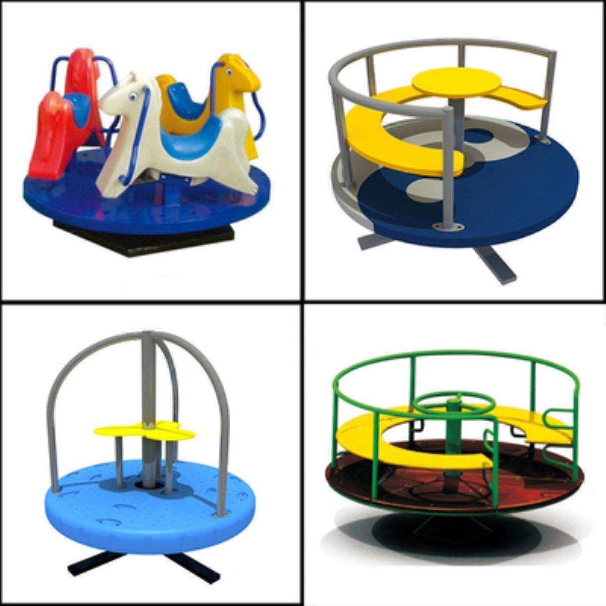幼儿园室外转椅荡船玩具户外儿童小区公园旋转椅木马转盘游乐设备