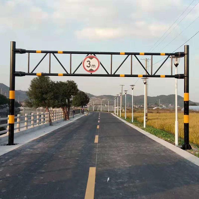 定制高速公路限高架村道公路龙门架限高杆停车场固定限高防撞