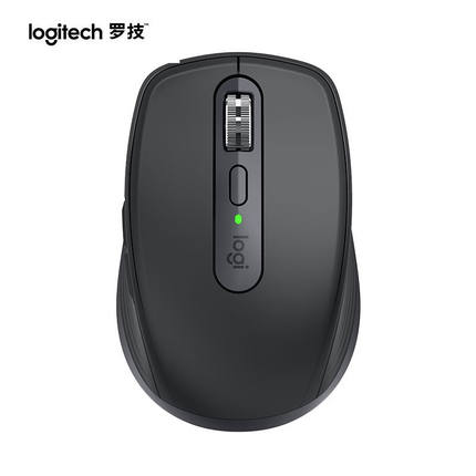 新罗技（Logitech）MXAnywhere3无线蓝牙双模鼠标石墨黑品