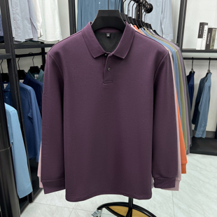 中年纯色保暖2025年冬季 翻领加绒加厚纯棉长袖 男士 花花公子秋冬季