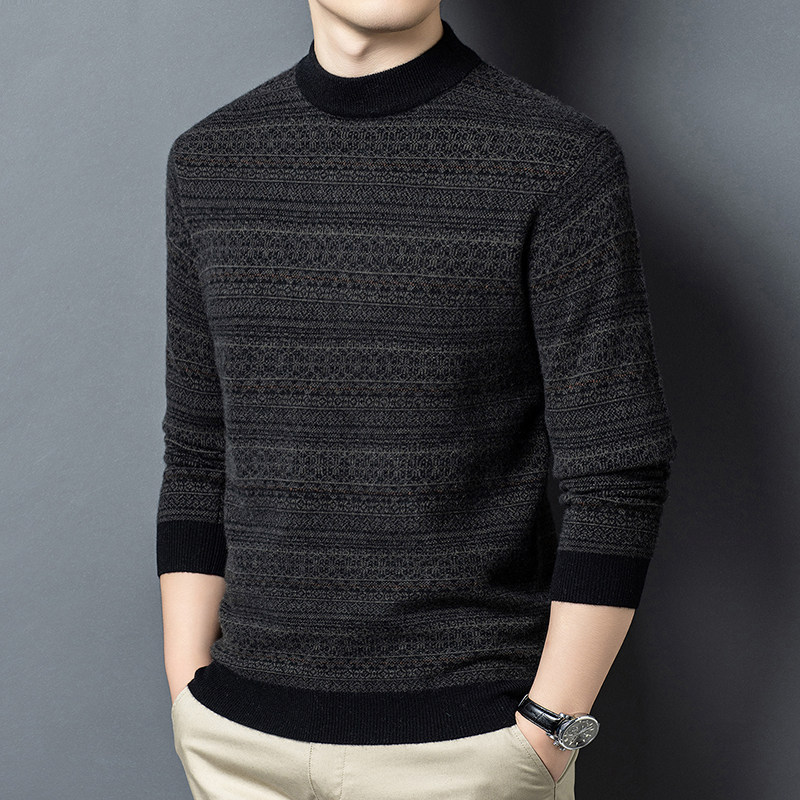 花花公子秋冬季羊绒衫男士毛衣中年半高领加厚保暖爸爸针织羊毛衫,男装,针织衫/毛衣,淘宝优惠券,粉丝福利购,淘宝优惠卷