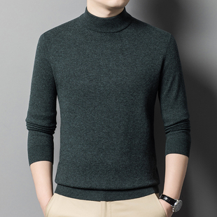 半高领内搭可机洗四平加厚针织毛衣 纯羊毛冬季 花花公子羊毛衫 正品