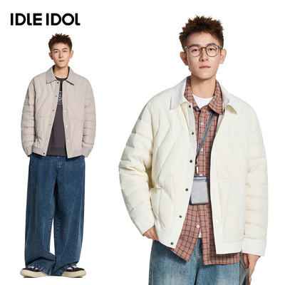 idleidol冬季90绒轻薄羽绒服