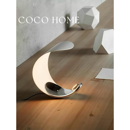 COCO 设计师月亮台灯客厅床头简约轻奢卧室艺术充电氛围夜灯书房