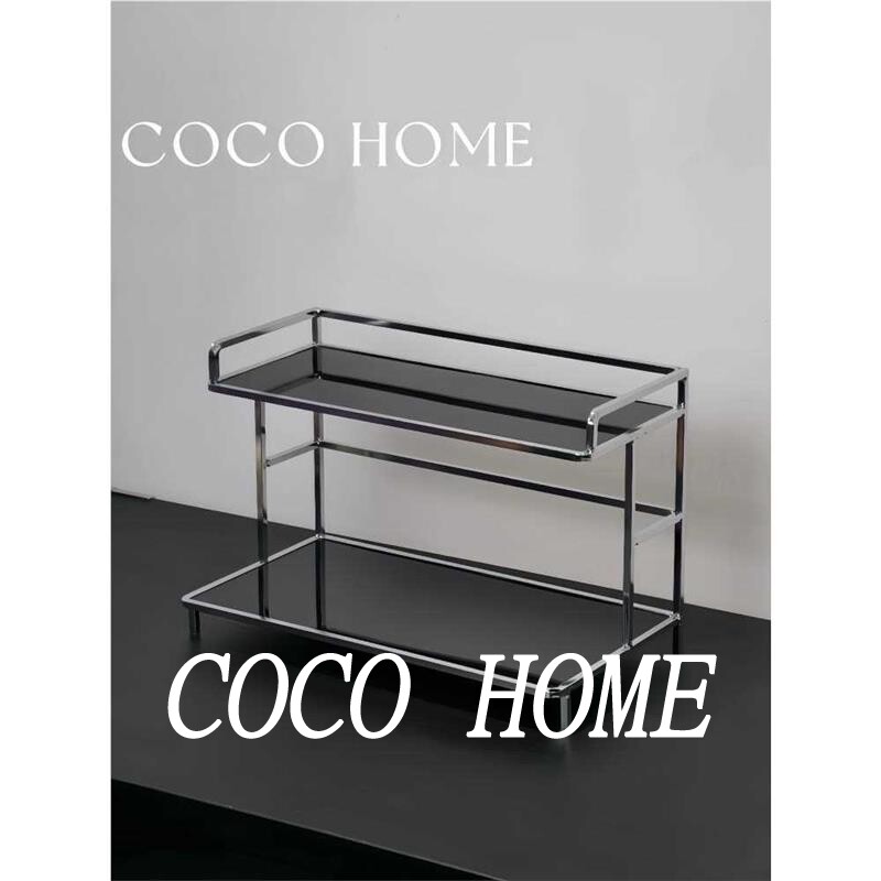 COCO 现代简约轻奢风化妆品收纳架置物架桌面金属护肤品收纳架