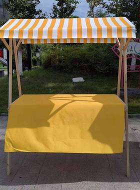 实夜木网红位展示销架折叠桌子集市市促移动摊花车奶茶专用83535