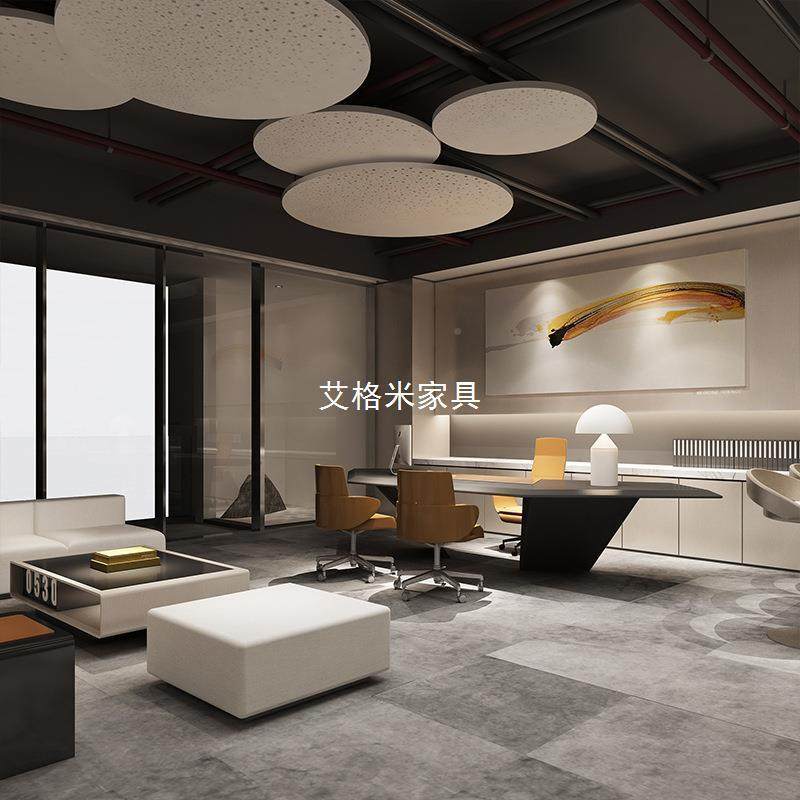 创意烤漆办公桌设计总AIF监作台时尚简约现代工老桌医师美板咨询