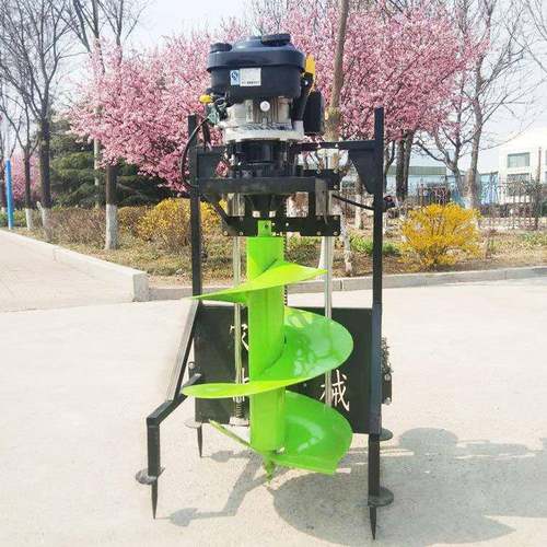 家厂SJK直发冲程大功率汽油树架苗移四栽挖坑机新款子手推式钻坑