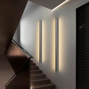 极简壁卧室床头灯 北灯欧壁简约现代KDI客厅墙灯楼梯道长条LE过D