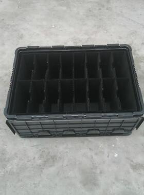 防静电箱黑色塑料周品转箱塑料盒长方形可子电子产包GOR装箱配盖