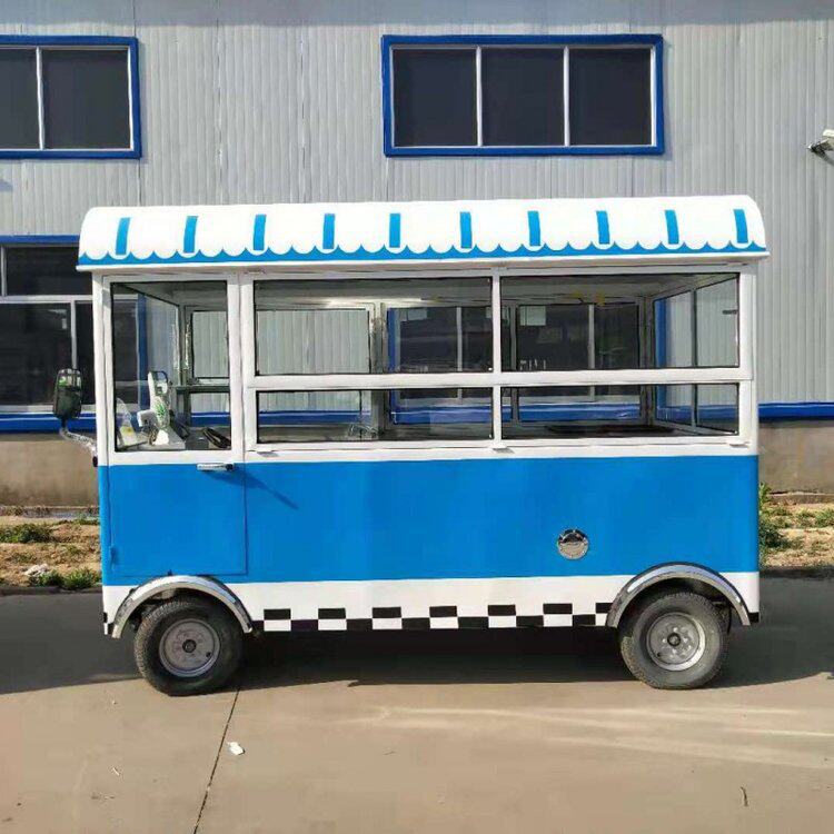 路边摊小餐车 小商户用的小餐车电动餐车凉菜推车路边摊