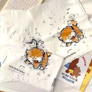 小红书同款潦草小狗车载垃圾袋可爱卡通可粘贴学校课桌垃圾袋