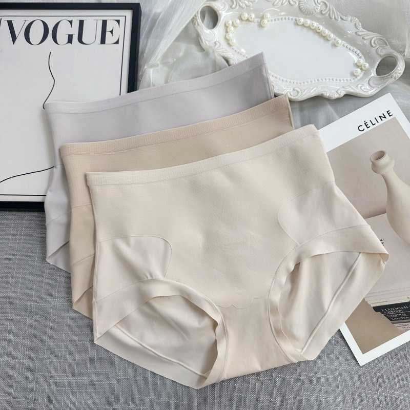 中腰无痕内裤女提臀微压收腹收小肚子隐形肤色冰丝不卷边桑蚕丝裆,女士内衣/男士内衣/家居服,女三角裤,淘宝优惠券,粉丝福利购,淘宝优惠卷