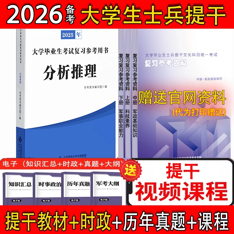 大学生士兵提干军考备考2026