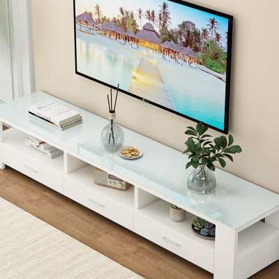 电视柜茶几组合柜套装现代简约客厅小户型钢化玻璃电视柜实木地柜