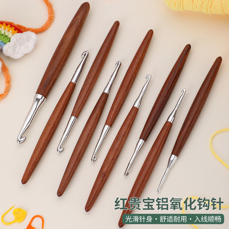 新品红贵宝氧化铝银头钩针DIY毛线钩织钩针防锈3.0-10mm钩针,居家布艺,缝纫DIY工具套装,淘宝优惠券,粉丝福利购,淘宝优惠卷