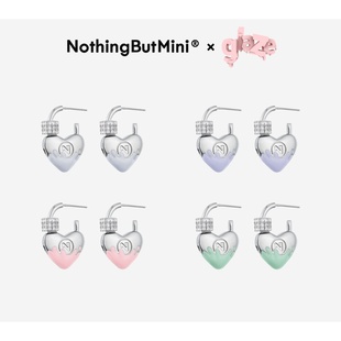 IVE同款 NothingButMini糖釉爱心锁耳环小众高级感 陈都灵同款