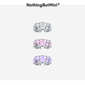 aespa同款 泰研同款 NothingButMini错落锆石戒指原创轻奢可调节