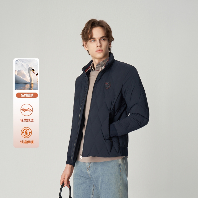 伦德马冬季商务休闲立领羽绒服