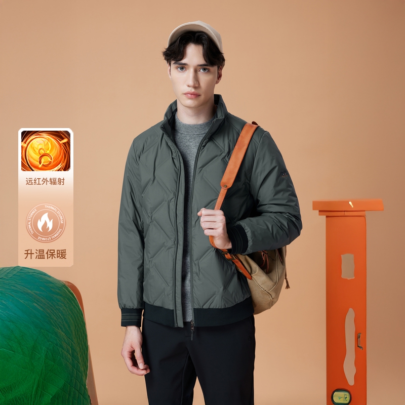 LONDA冬季新款鹅绒立领羽绒服