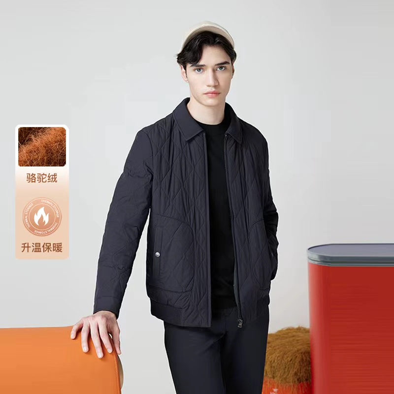 伦德马秋冬男士翻领棉衣外套