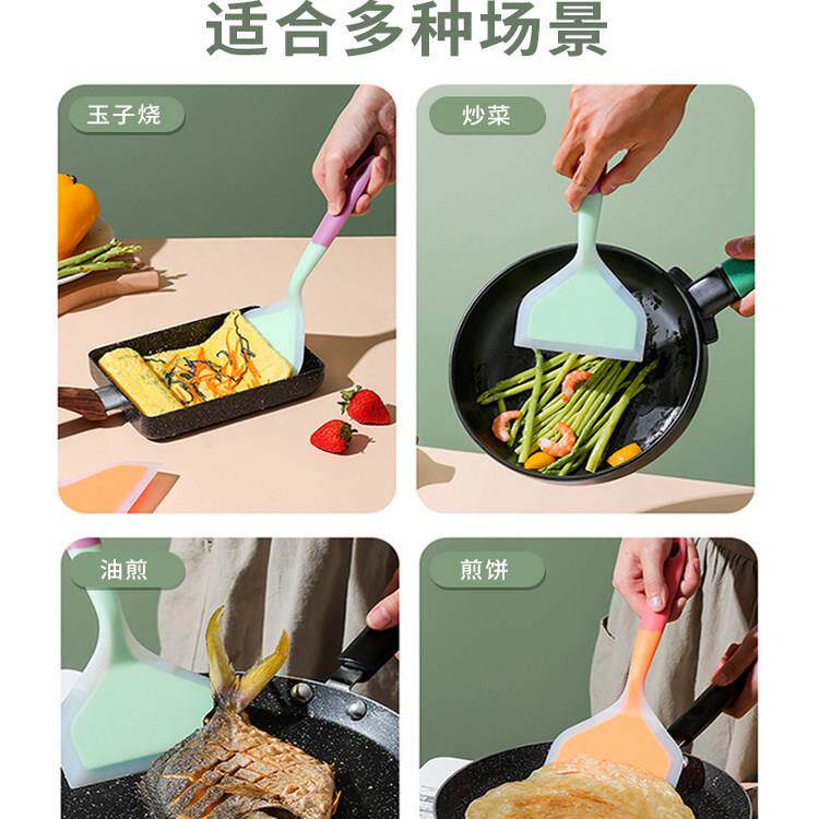 高日本烙饼食品级专硅刀胶铲子刮不粘锅家UKT用炒菜耐温厨具用玉