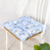 Square Cushion Sky Blue Magnolia Flower